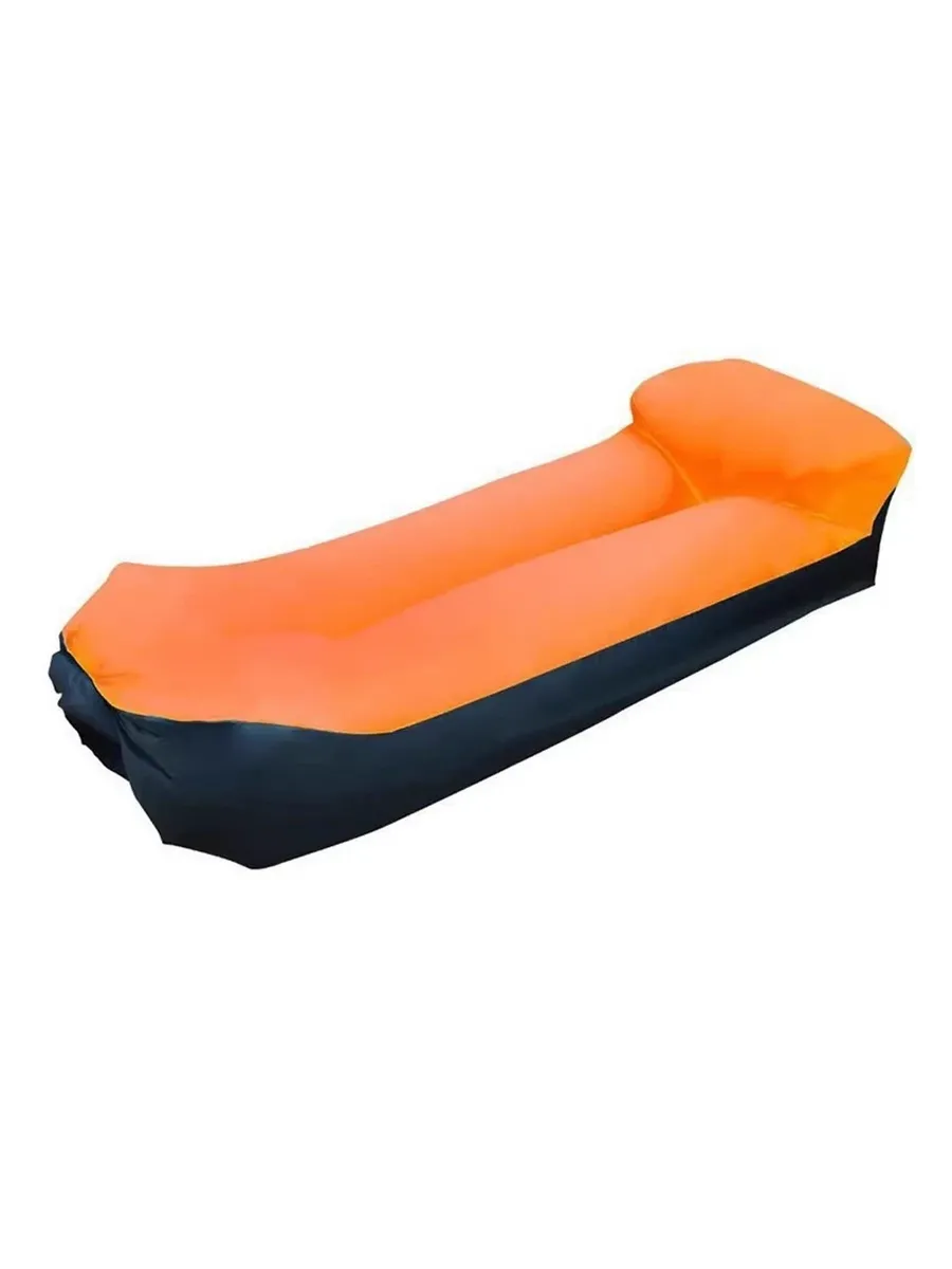 Надувной диван-кровать Оранжевый, black orange