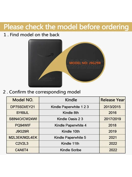 Hunnesor Чехол для Kindle Paperwhite White, белый, фото 4