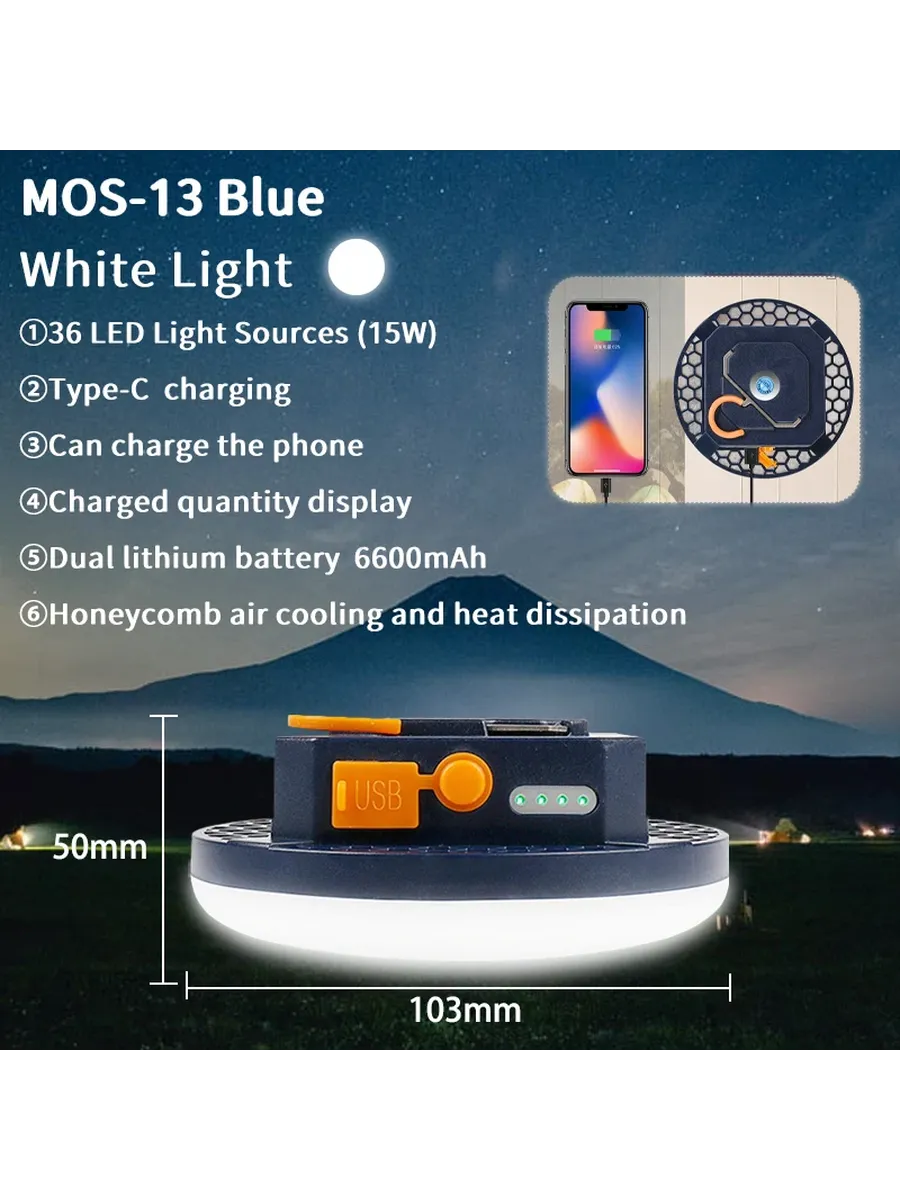 Кемпинговый фонарь MOSLIGHTING Green-MOS-13
