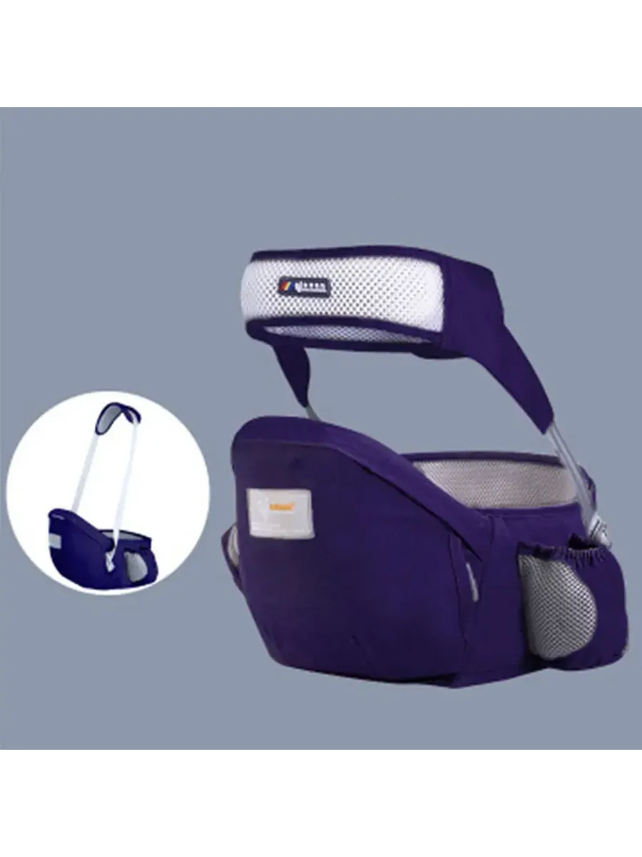 Детский слинг DaJinBear из хлопка Фиолетовый, Dark blue with