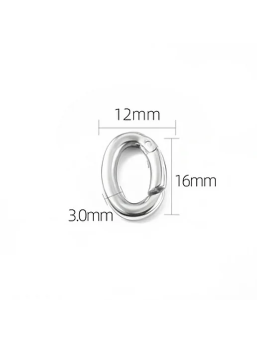 MINGXUAN Застежки-лобстеры сердечком 16x12x3mm, белый