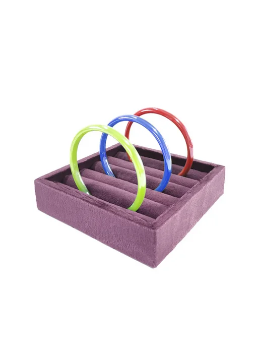 Нет бренда Фиолетовая подставка для украшений 23x10см, 40 Hole, 23x10 см, фото 6