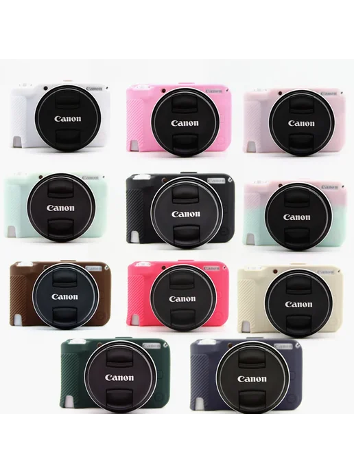 Qalart Силиконовый чехол для Canon EOS R50 V Glossy Sleek Coffee, коричневый, фото 7