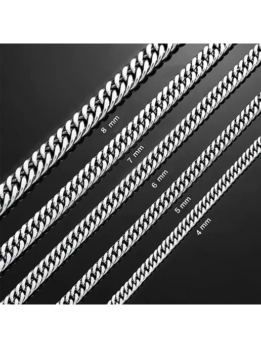 Нет бренда Ожерелье HIYEE 4mm Thickness 20 inches or 51cm, Ожерелье 5mm 28 71cm, фото 2