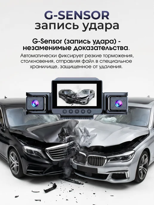 Видеорегистратор для автомобиля, черный, фото 4