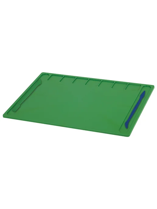 BRAUBERG KIDS 2 шт. Доска для лепки А4, 280х200 мм, зеленая, 7 отделений, 280x200 мм, 2 шт, фото 3