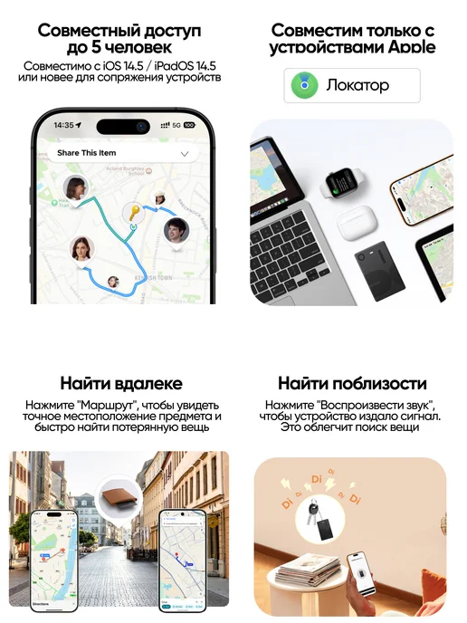 UGREEN Трекер для поиска вещей CM920 (75120) для Apple 1шт, 1 шт, фото 2