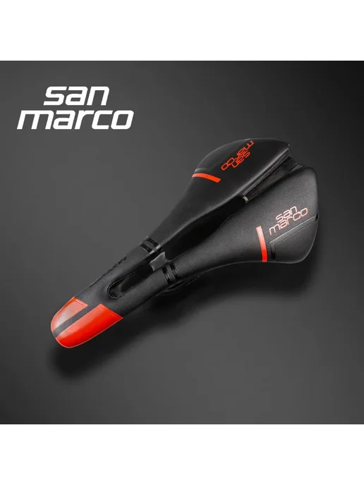 San Marco Mantra 143mm карбон седло Черный, black gray, белый, фото 4