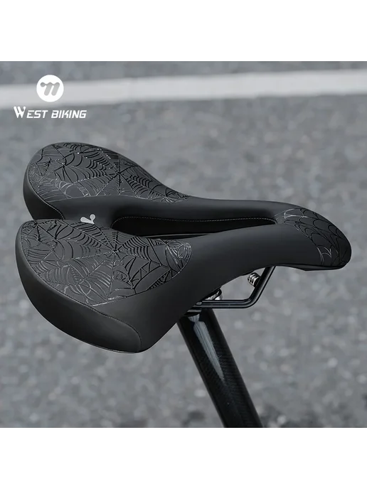 West Biking Седло для горных велосипедов 151 Black Style, черный, фото 2