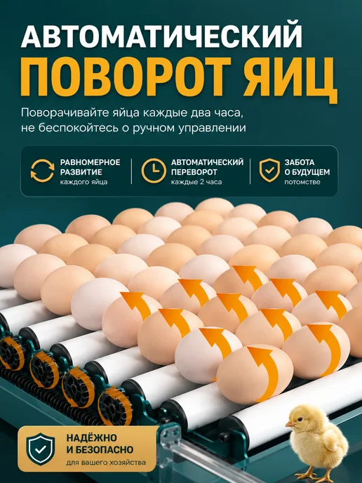 Инкубатор для яиц автоматический терморегулятором 40 яиц, вариант, фото 7