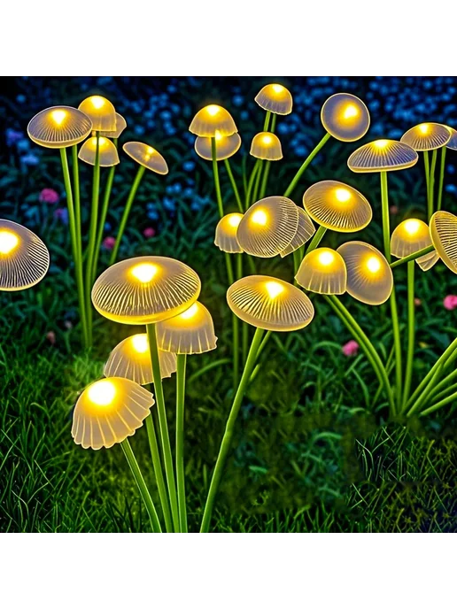 GCTECHING Солнечные грибные светильники Warm Light, 2 шт, 2 шт