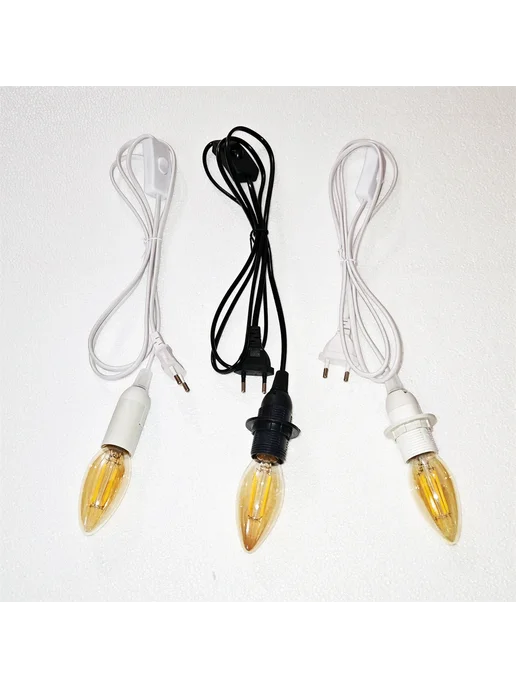 Нет бренда Лампа E14, White Half Tooth, AU Plug-E14, белый, фото 5