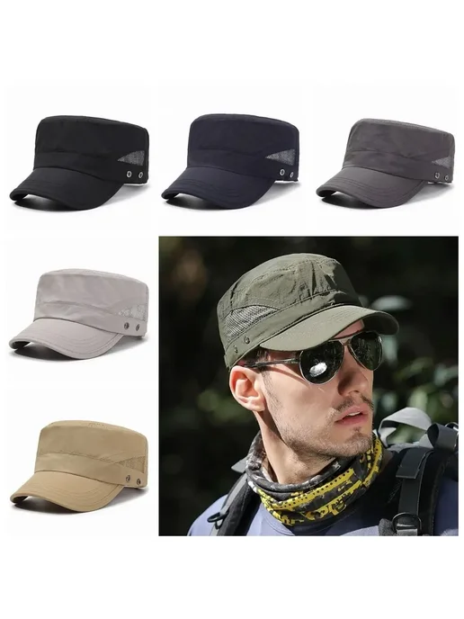Нет бренда Плоская фуражка Polyester Flat Peaked Cap Green, зеленый, фото 2