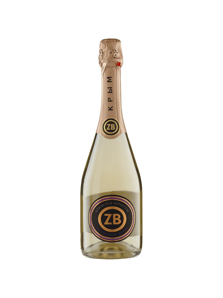 Вино игристое ZB Wine белое полусухое 0,75 л