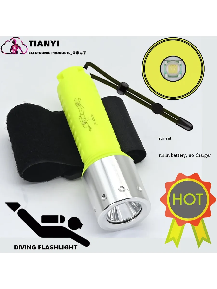 Activefire Фонарь для Дайвинга, SET IN BATTERY