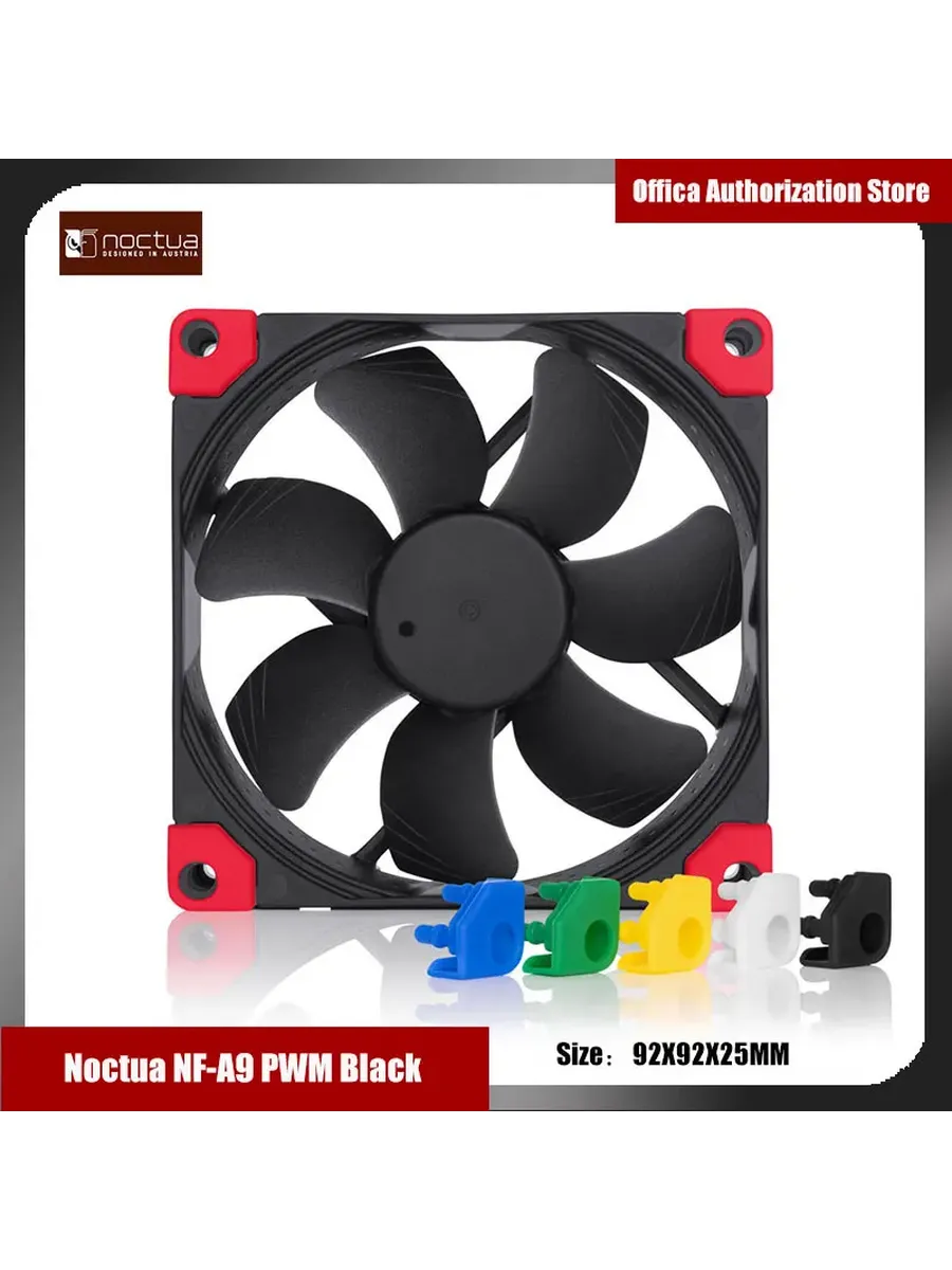 NF-A9 PWM Black, 92 мм, черный