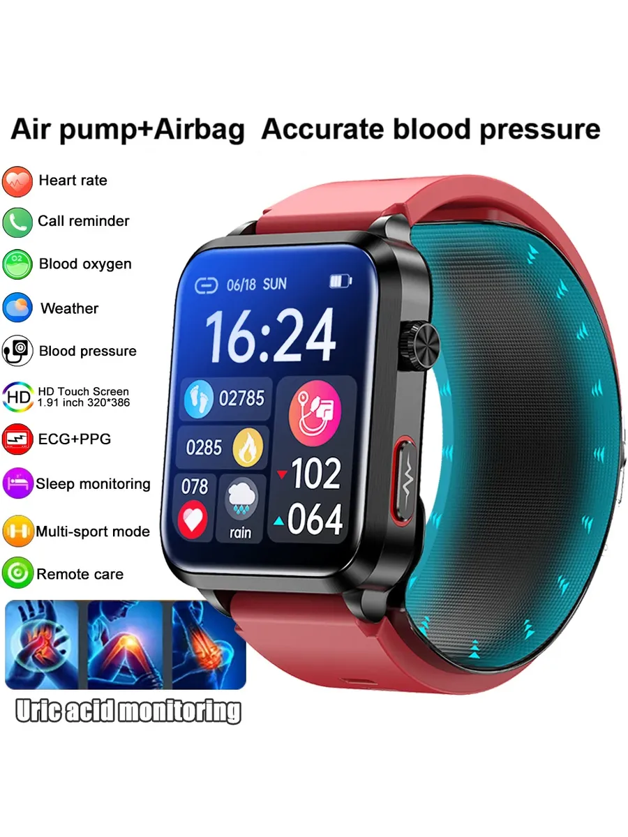 RNABAU Huawei Smart Watch 2026 Красный, Red