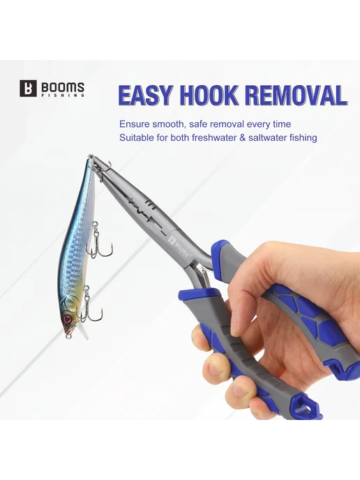 Booms Fishing Рыболовные плоскогубцы из углеродистой стали Booms, синий, фото 3