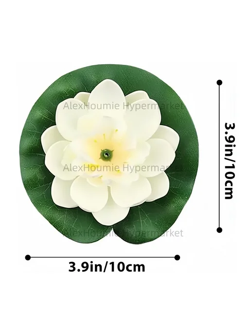 Нет бренда 12 искусственных цветов лотоса Rose Red, красный, фото 7