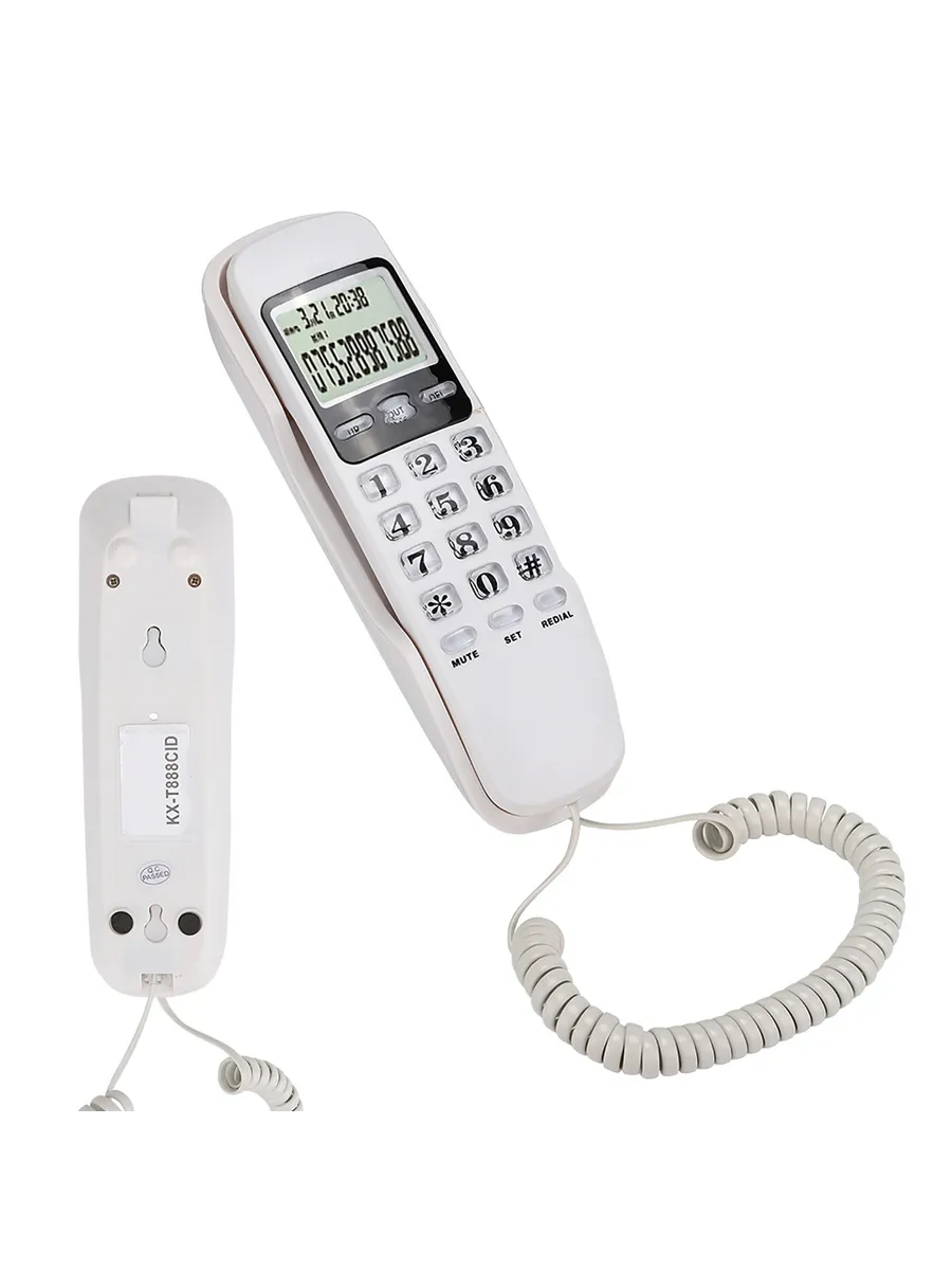 VBESTLIFE KX-T888CID Стационарный телефон с двойной системо