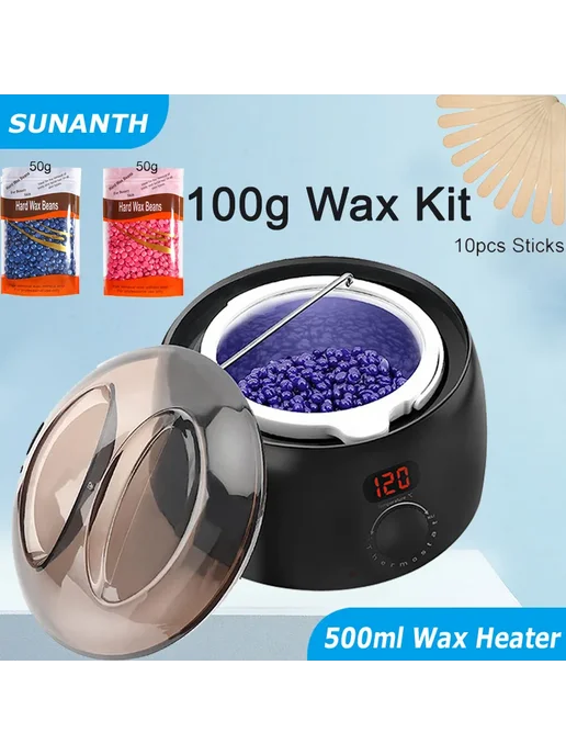 Нет бренда Нагреватель воска Sunanth 500 мл, EU Plug, черный, 500 мл, фото 2
