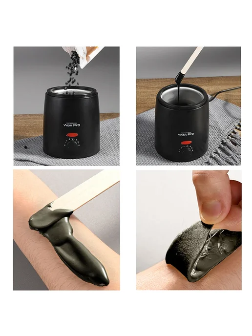 Нагреватель воска Wax Pro 200 мл, EU Plug, белый, 200 мл, черный, фото 4