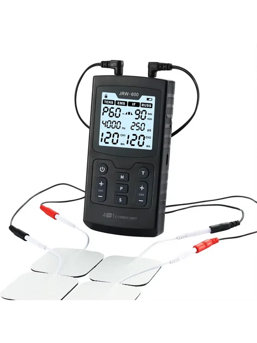 Нет бренда Электрический миостимулятор EMS IFT 4-в-1 JRW-600 WH, вариант, фото 4
