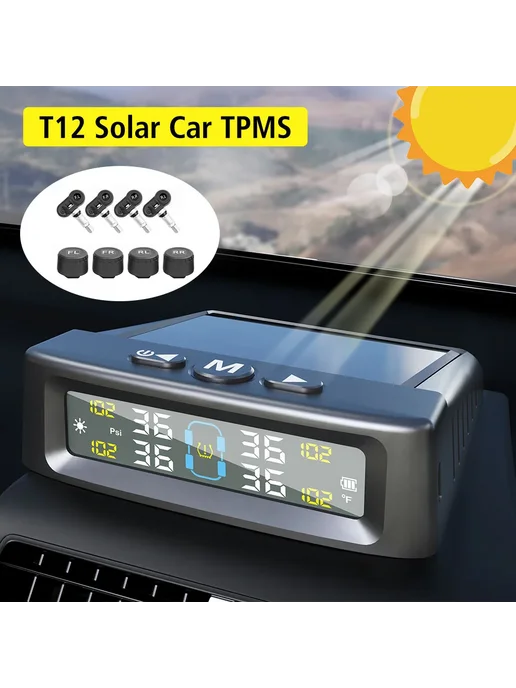Нет бренда Солнечная Система TPMS с 4 датчиками Built-in, вариант, фото 2