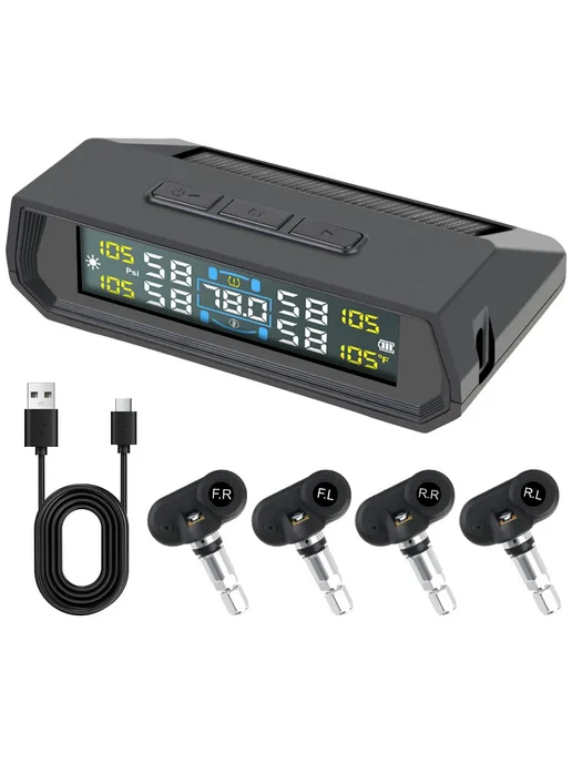 Нет бренда TPMS с 4 датчиками, Color T17 built-in, вариант
