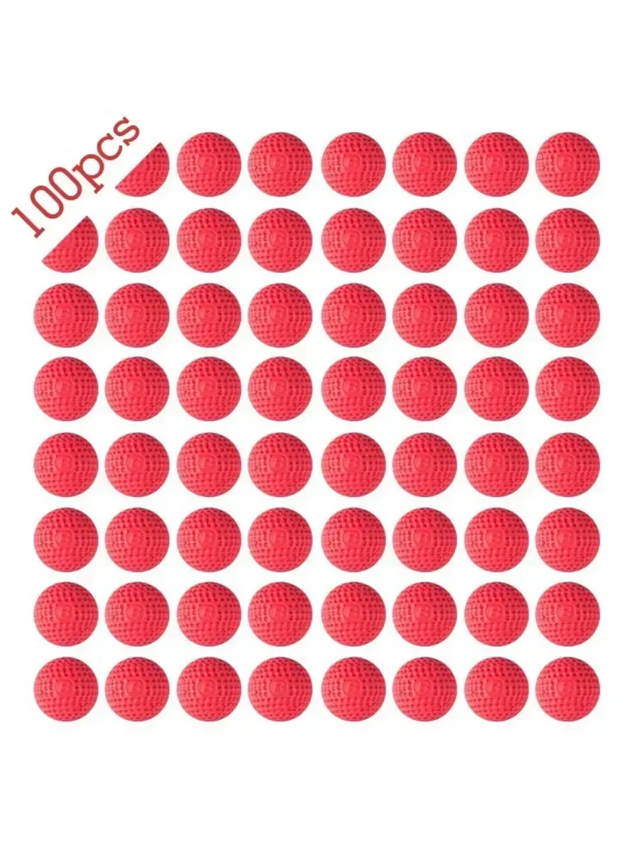 Пейнтбольные шары Rival 100 штук Красный, 100PCS