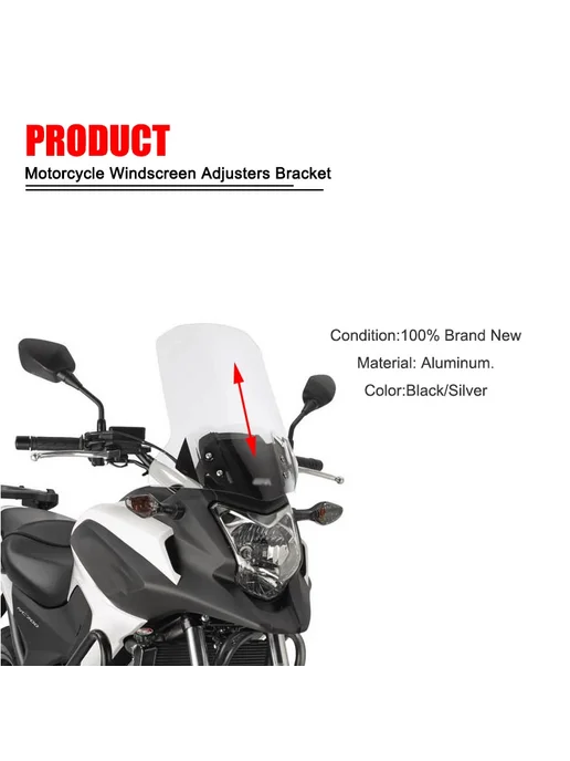 Регулируемый Ветрозащитный Экран Для Мотоциклов Honda NC700X, вариант, фото 3