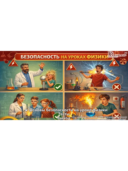 Безопасность на уроках физики, вариант, фото 2
