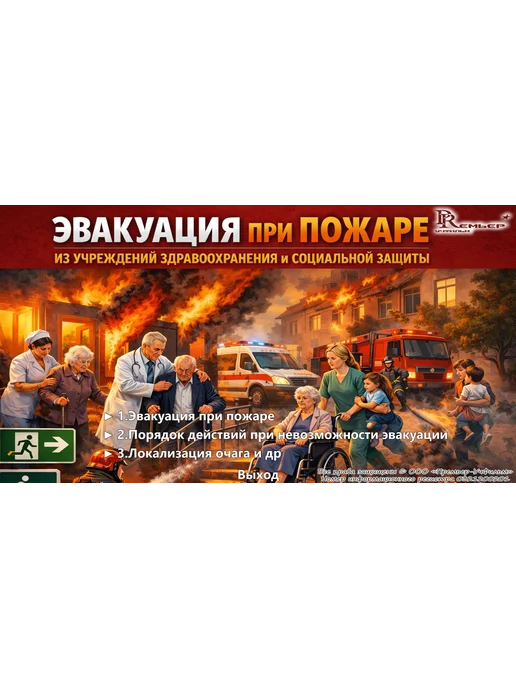 Эвакуация из мед- и соцучреждений при пожаре, вариант, фото 2