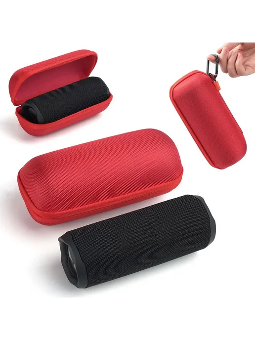 Красный жесткий чехол для JBL Flip 7, красный, фото 2