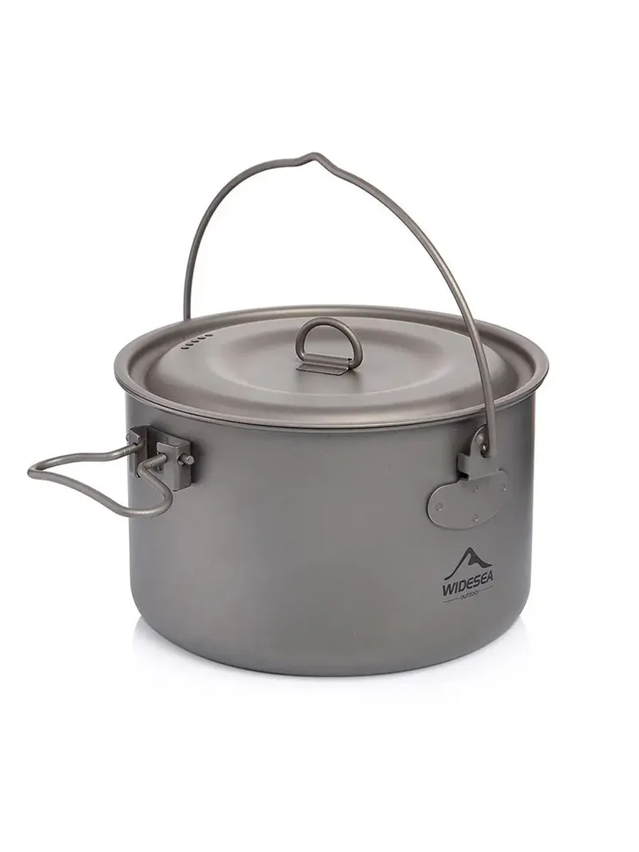 Widesea набор посуды из титана для кемпинга 1950ML Titanium
