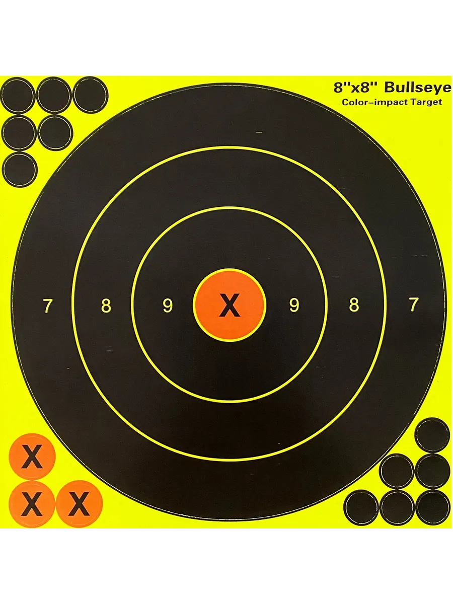 Набор мишеней Bulleyes для пейнтбола 10 шт 20 Pcs 12x12 Inch