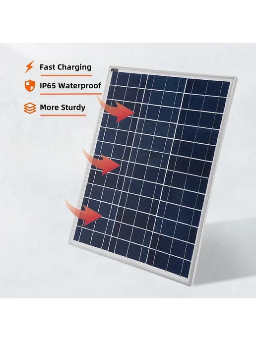 Нет бренда Солнечная панель 100W 12V для кемпинга, Цвет 500W solar pan, 100 Вт, 500 Вт, фото 3