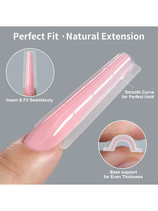 MagiBling Двойные формы для ногтей Sandwich Nail Dual Forms 256 шт. 28, 256 шт, фото 5