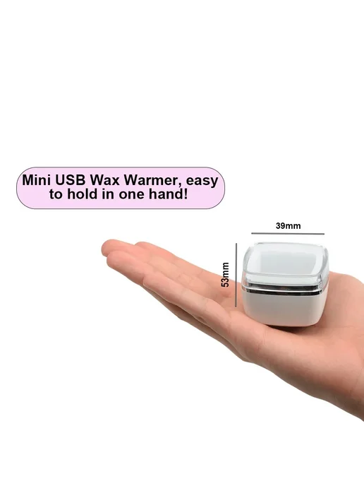 Нет бренда USB мини-нагреватель для воска, черный круг, SS-2305, черный, фото 6