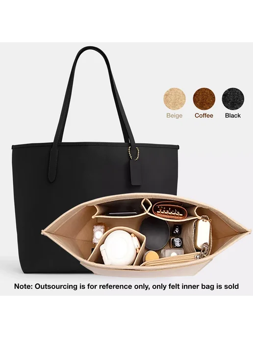 Нет бренда Фетровая сумка-вставка подходит для сумки Longchamp, сумка-в, бежевый, фото 2