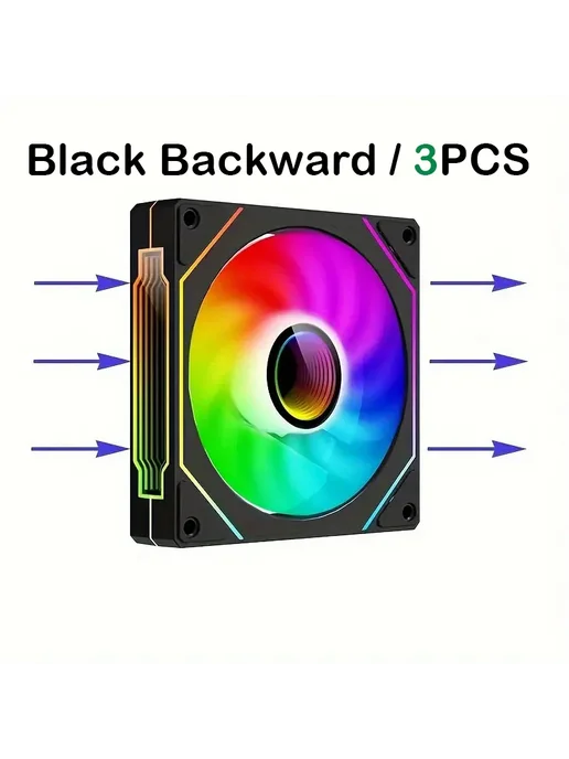 Нет бренда Вентилятор корпусный SilentEdge PRISM IV PRO 120 мм ARGB, че, вариант