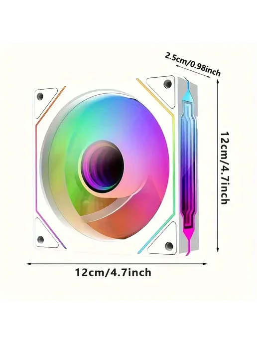Нет бренда Вентилятор корпусный SilentEdge PRISM IV PRO 120 мм ARGB, че, вариант, фото 4
