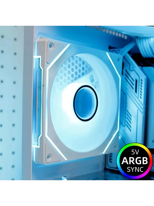 Нет бренда Вентилятор корпусный SilentEdge PRISM IV PRO 120 мм ARGB, че, вариант, фото 5