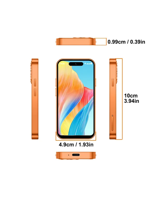 Смартфон ONEMYTH A18 Pro Mini 2/16 ГБ, серебристый, фото 3