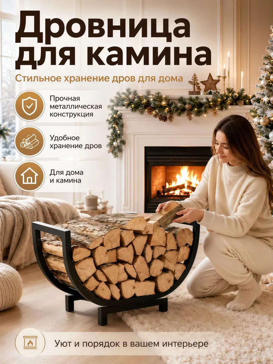 Корзина для дров в баню