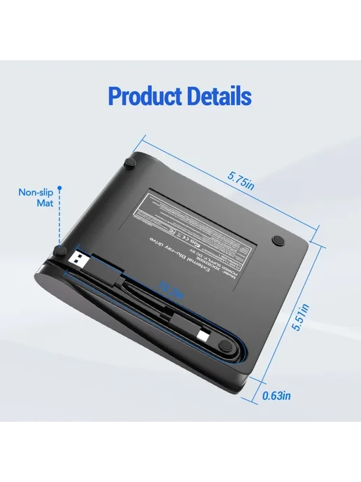 Hirucy Внешний оптический привод USB 3.0 2-в-1, вариант, фото 7