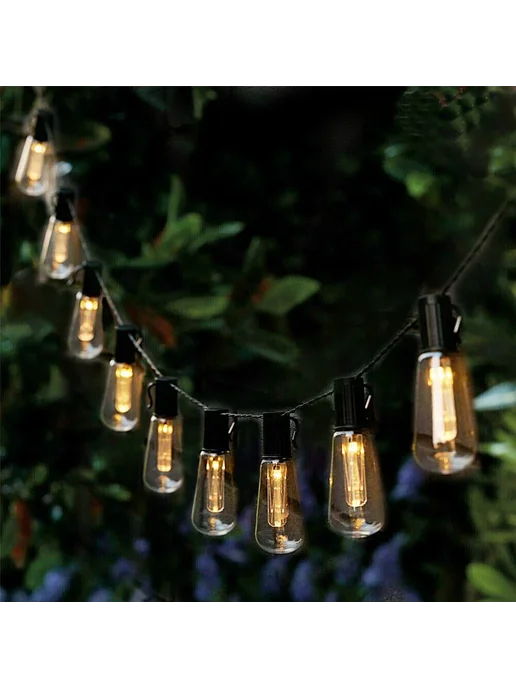 Нет бренда Солнечные гирлянды папайя Warm white 1PC 5M10LED, белый, фото 4