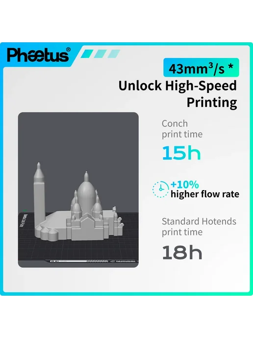 Phaetus Горячий конец Conch Flashforge AD5M Silicon Carbide, коричневый, фото 6