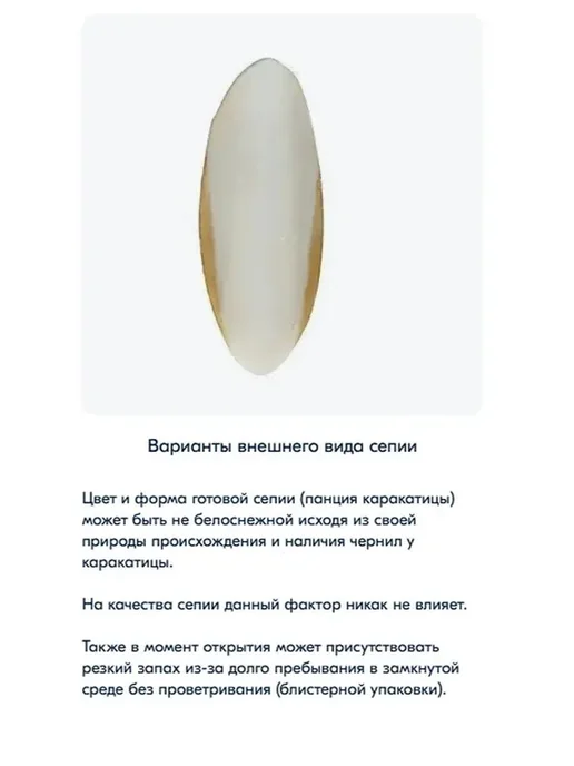 Сепия 9 см 3 штуки, панцирь каракатицы для улиток, черепах, в упаковке 100 г, фото 6