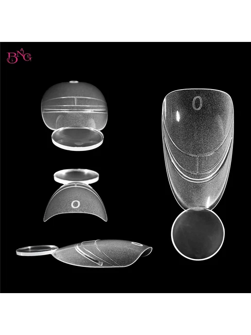 Нет бренда BNG Двойные формы для ногтей матовые TI47C-2-140PCS, вариант, фото 3